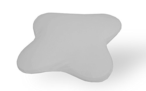 Dukal | Ersatzbezug für Ombracio/All Around Schlafkissen von Tempur | aus hochwertigem DOPPEL-Jersey | 100% Baumwolle | Farbe: grau