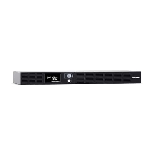 CyberPower OR500LCDRM1U Smart App LCD UPS Battery Backup and Surge Protector, 500VA/300W, 6 Outlets,...