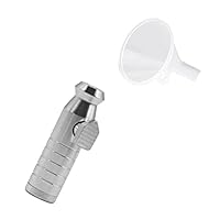 M&M Smartek Snuff Dosierer & Trichter Set - Präziser Schnupftabak Spender Aus Glas & Kunststoff