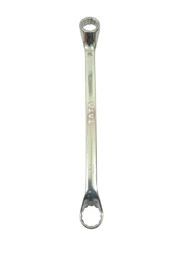 Image of Tata Agrico 20 X 22mm Ring Spanner, Chrome Vanadium Steel Double Ended Offset Box Wrench for Fitting, Maintenance & Industrial Use