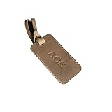 Personalized Leather Luggage Tag | Monogrammed with Custom Initials | Brown, Black, or Red | 4.5' x...