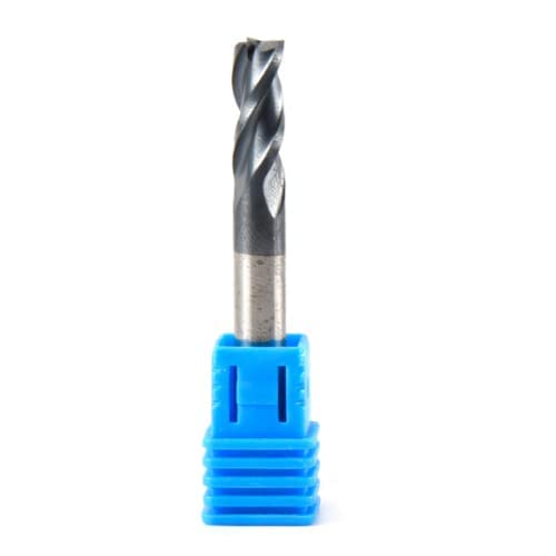 Image of 1 /4 inch End Mill 0.25 inch 4 Flute Center Cut 3 /4 inch CL 2-1 /2 inch Shank for Router CNC Right Hand Cut Woodworking Shaper