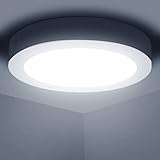  Aigostar Plafón LED Techo 12W 960LM Lámpara de Techo LED luz blanco fria 6500K para Cocina Sala de Estar Dormitorio Pasillo 174 * 35Hmm [Clase de eficiencia energética A+]
