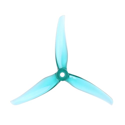 Hélice 5 pouces FPV tripale cyan contre les vibrations du N R5 V2