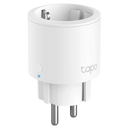 Tapo Nano Prise Connectée WiFi, Suivi de consommation, 16A Type F, Prise Intelligente compatible avec Alexa et Google Home, Contrôler e radiateur, le chauffage, le chauffe-eau Tapo P115