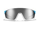 ROKA GP-1 Advanced Sports Performance Ultra Light Weight Sunglasses - Cyan | White Frame - Dark Arct