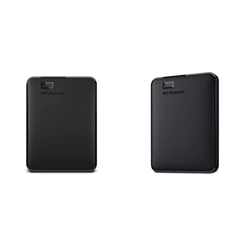 Image of WD 5TB Elements Portable External Hard Drive HDD & Xbox - WDBU6Y0050BBK-WESN & 4TB Elements Portable External Hard Drive HDD, USB 3.0, Compatible with PC, Mac, PS4 & Xbox - BU6Y0040BBK-WESN