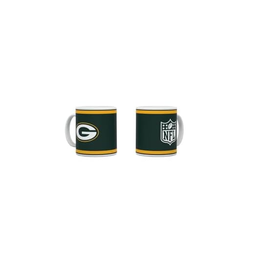 Green Bay Packers NFL American Football – Taza de café Kickoff – Diseño mate de la temporada 2024/2025 – 330 ml – Cerámica