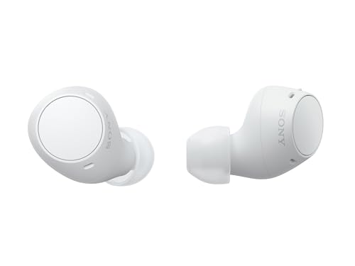 Image of Sony WF-C510 Wireless Bluetooth Earbuds with Mic, TWS, in Ear, Ambient Sound Mode, Small and Comfortable, IPX4, Quick Charge, Multipoint Connectivity, Customized EQ, Up to 22 Hours Battery- White