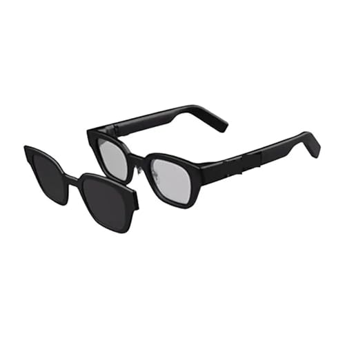 VEKELETE Gafas de Realidad Aumentada Inteligentes Gafas con Asistente de Inteligencia Artificial inalámbricas Música/Llamada/Traducción/Teleprompter/Navegación/Audio Bluetooth(2)