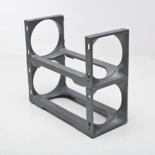 Stackable Modular Wine Rack - 30 Bottle Set (25 Modules, 5 Top Plates) Silver. Store Up To 30 Bottles. Great For Organizing And Creating Storage Space. By Stakrax #TOP2