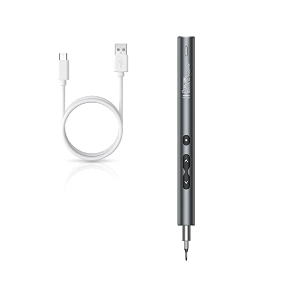 Neueste Mini Elektrischer Schraubendreher Set, 2 in 1 Präzisions Power Schraubendreher Set, Feinmechaniker Schraubenzieher, Elektroschrauber mit LED-Leuchten für Telefon,Uhren,Laptop