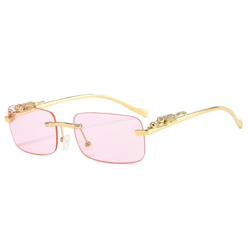 Lunettes de soleil rectangulaires sans monture pour rayonner lors de vos festivals et soirees.