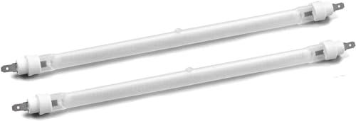 2pc Halogen Heater Replacement Tubes 225mm Fire Bar Element Bulb Lamp (Fits 1200w Halogen Heater) (4)