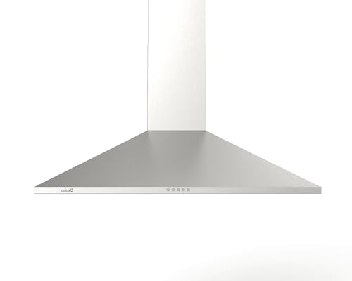 Miniatura 4 de Cata Campana Extractora Omega 900 X M De Pared 3 Niveles De Extracción Control Mecánico Motor Mtr3 Extra Silencioso Iluminación Led Fácil Instalación Acabado Color Inox