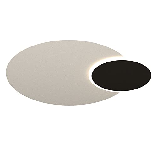 Plafonnier ultra-mince 30W LED dimmable double cercle pour éclairage de salon et chambre moderne