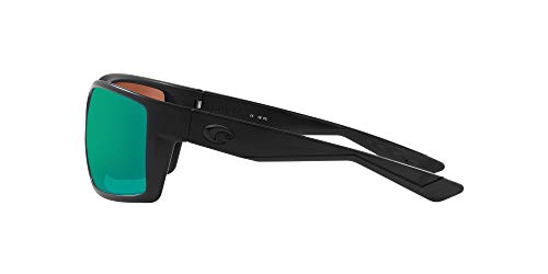 image for Costa Del Mar Men's Reefton Polarized Rectangular Sunglasses, Blackout