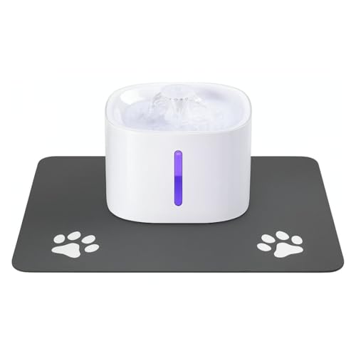 DESSEI Quiet Cat Water Fountain- Stainless Steel Pet Drinking Fountain, Auto Dispenser for Cats and Dogs, 3L Large Capacity, BPA-Free, with 5-Layer Filtration System