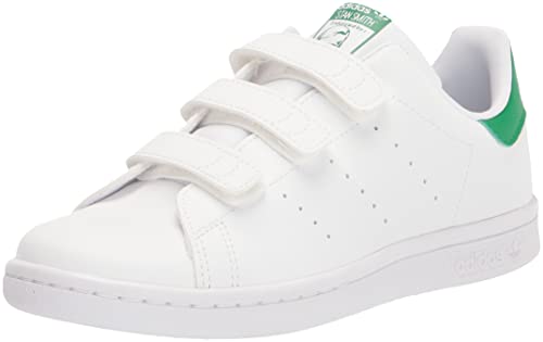 adidas Originals Stan Smith 2021 Sneaker, White/White/Green, 3 US Unisex Little Kid