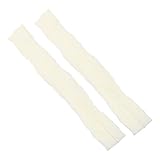 PACKOVE 1 Par De Puños De Medio Dedo Torcidos Manga Miss Outdoor Tejido De Punto Blanco