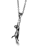 ネコ ネックレス レディース ステンレス 金属アレルギー対応 人気 猫 ペンダント ねこ かわいい アクセサリー ゴールド ネックレス 彼女誕生日プレゼント