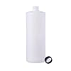Consolidated Plastics Cylinder Bottle with Cap, HDPE, Natural, 32oz., 12 Piece