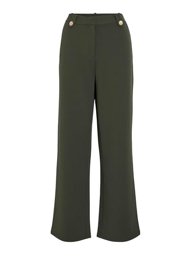 Viclua Hw Pantalon Large à Boutons VILA pour Femme