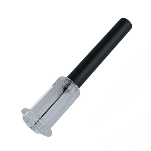 DAZZLEEX Abridor de botellas de vino a presión de aire con sacacorchos, cortador de aluminio, vertedor de vino y tapón de vacío, herramienta de barra de aleación de plástico y aluminio para el hogar