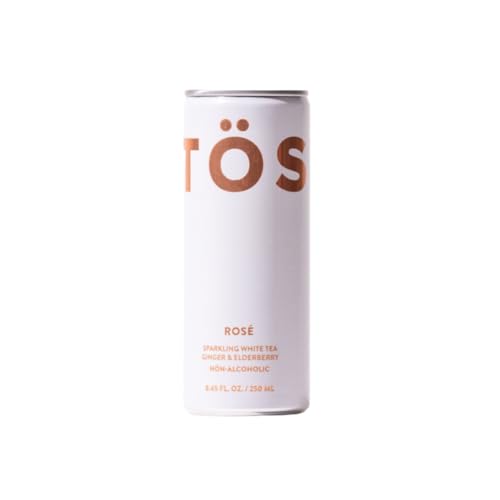 TÖST Rosé Cans All-Natural Non-Alcoholic Sparkling Beverage, 250 ML - 24 pack