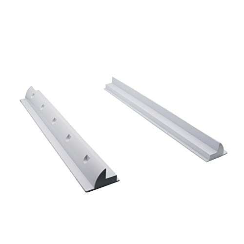 CMYYANGLIN Solar Panel Mounting Brackets Side Bracket 55cm/21.7inch（2 Pack) for Flat Surface White