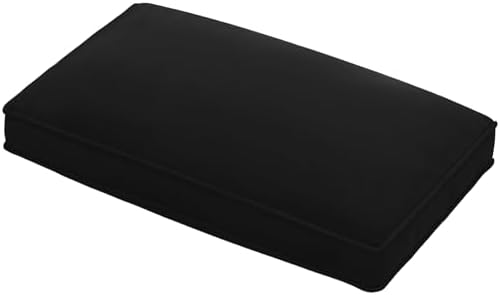 Belffin Velvet Back Cushion for Modular Sofa Rectangle Throw Pillows Soft Back Cushion Black