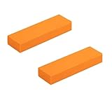 Rust Eraser 2Pcs Stainless Steel Scratch Eraser,Magical Stainless Steel Stain Remover, Rubber Rust Cleaning Remover for Kitchen, Bathroom, Household(Orange)