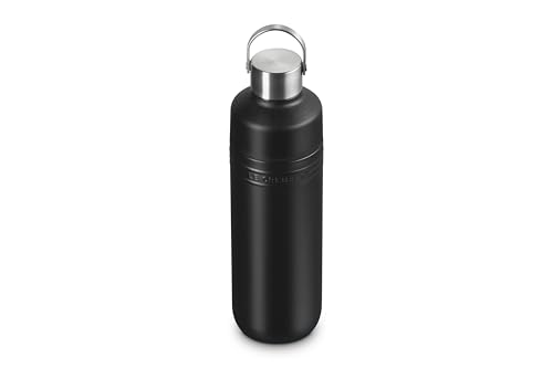 Image of Le Creuset Stainless Steel On The Go Water Bottle, 33 oz., Licorice