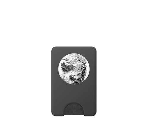 PopSockets PopWallet con Lago de Templo Japonés Tarjetero MagSafe Móvil 2