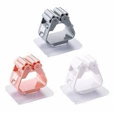 Image of Wall Mount Broom Holder, Self Adhesive Hooks, Waterproof Plastic Storage for Bathroom & Kitchen, Multicolour