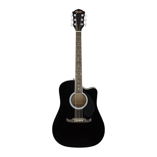 Fender FA-125CE Schwarz Dreadnought Elektro-Akustikgitarre