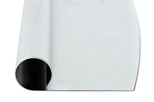 Hans Grill Pizza Cutter And Round Serving Board Gift Set | Professional Stainless Steel Food Slicer With 13.5" Acacia Wooden Board | Perfect For Slicing And Serving Pies, Pizza, Cake And Cheese #TOP2