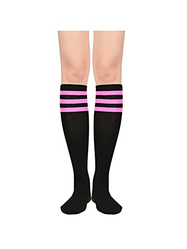 Image of Century Star Knee High Socks for Women Long Tube Socks with Stripes