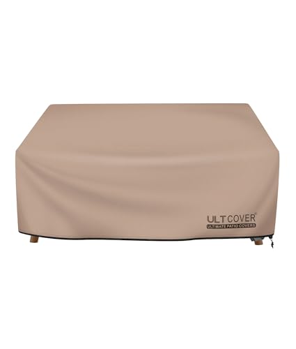 ULTCOVER Waterproof Outdoor Deep Seat Sofa Bench Cover 90W x 40D x 35H inch Patio Furniture Couch Cover