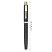 GMBYLBY Metal Signing Pen Business Gift Pen Pen Metal Gel Pen Refillable Gel Pen For Wedding Hotel Reception Metal Gel Pen Black Gel Pens Metal Gel Pen With Cap 0.5 Mm Black, Gold