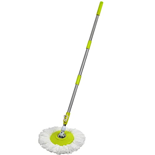 Green Direct Mop Stick For Spin Mop Bucket Cleaning System | Mop Stick And Microfiber Mop Head Included #TOP6