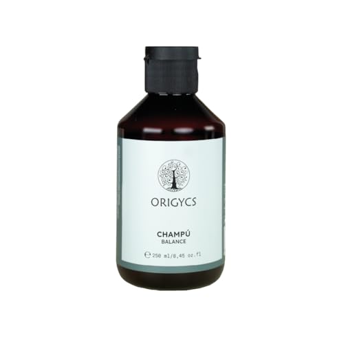 Origycs Champú Balance 250ml - Regula el Sebo y Calma el Cuero Cabelludo | Con Uva y Sauce | Sin Sulfatos ni Siliconas, Vegano y 93.9% Natural