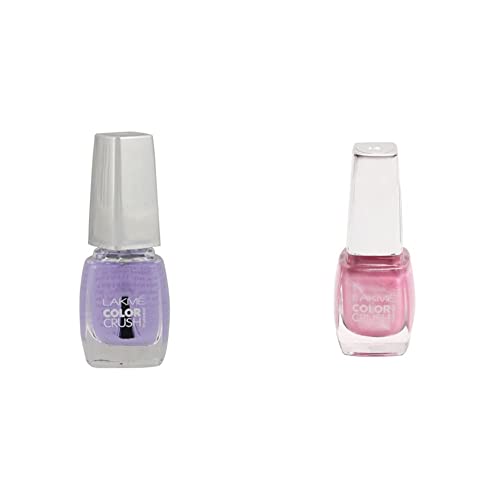 Image of Lakme True Wear Color Crush Nail Color, Shade 10, 9ml and Lakme True Wear Color Crush Nail Color, Shade 14, 9 ml