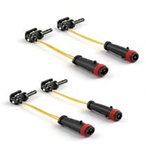 4PCS Brake Sensor for Mercedes-Benz W211 W220 E350 E500 C300 C350 CL500 CL600 Car Accessories Front Rear Brake Pad Wear Sensor Brakes Pad Alarm Line Replacement OEM 2115401717 2205400617