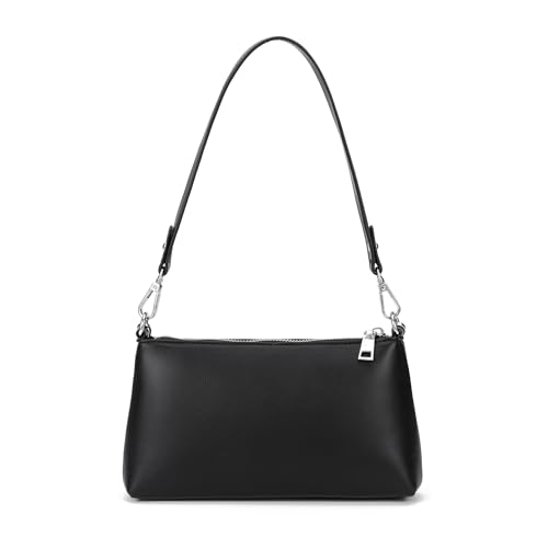Chroma Shoulder bag Carlheim grand sac bandoulière noir classique femme chic