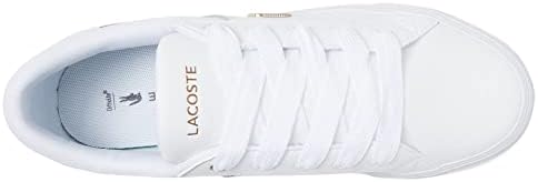 Lacoste Women's 45CFA0013 Sneaker, BLK/WHT, 10 | Image 1