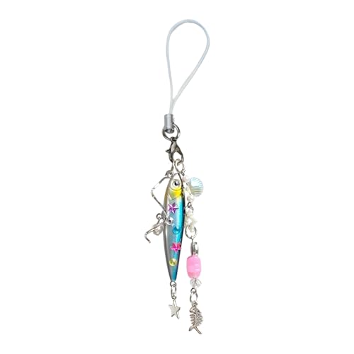 Ldabrye - Ldabrye Moving Fish Charm Phone Lanyard Flexible Körperstruktur Vielseitiger Außenschlüsselende Dekoration Für Abenteurer Angeln Köderzubehör