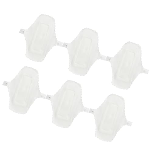 HOMOCONO Waterproof Menstrual Cloth Washable Underwear Liners Reusable Pads Soft Cotton Sanitary Towels for Women Pack of 6