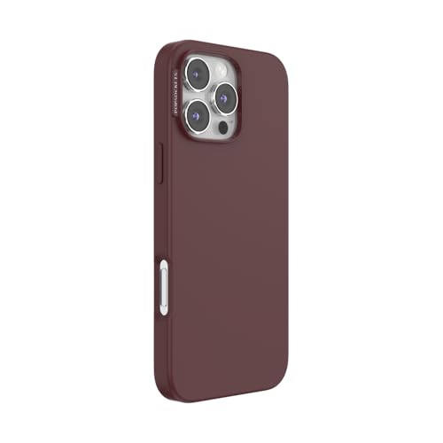 Image of PopSockets iPhone 16 Pro Max Case Compatible with MagSafe, Phone Case for iPhone 16 Pro Max, Wireless Charging Compatible, Case Only, Cute Oxblood