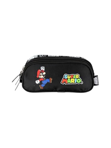 Estojo Triplo Super Mario Preto ET47564MO 2025 Luxcel